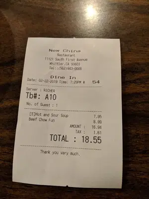 New China Restaurant